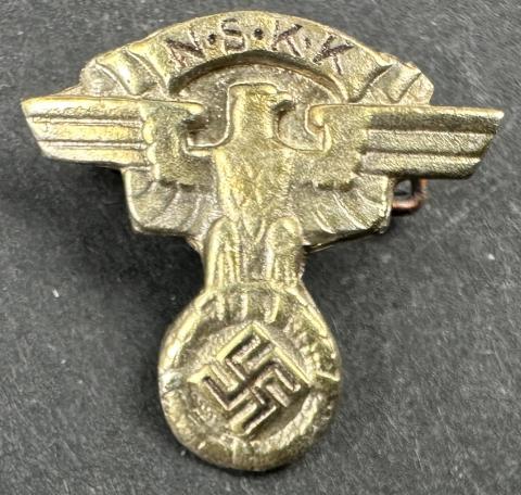 WW2 German Nazi NSKK Motorcycle club of the Third Reich tiny pin 