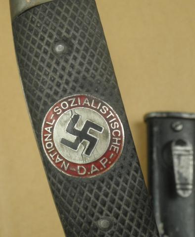 WW2 German Nazi RARE early NSDAP Robert Klass bayonet with scabbard