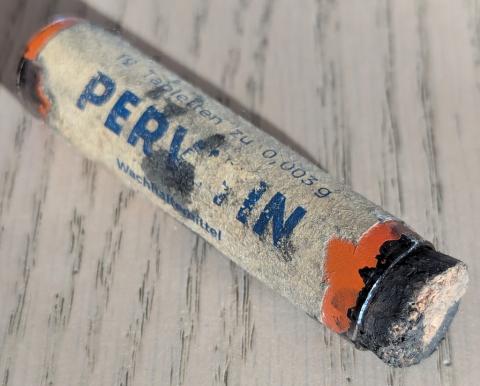 original genuine Pervitin tube wehrmacht waffen SS crystal meth Adolf Hitler drug