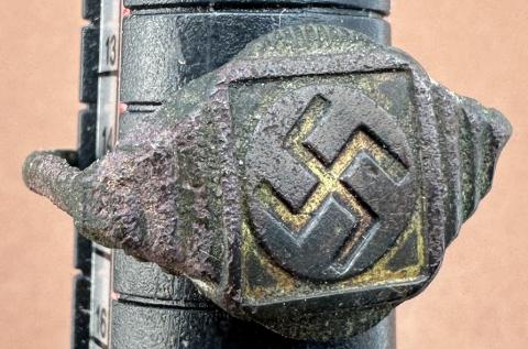 WW2 German Nazi original ss Swastika ring germany wwii bague allemande