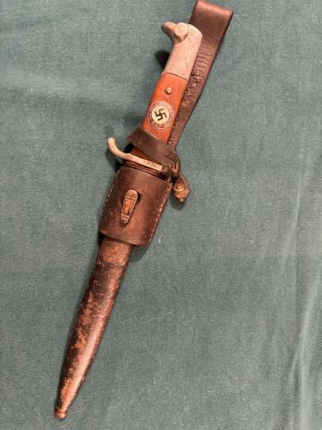 WW2 German Nazi rare Third Reich NSDAP bayonet with etui edge weapon