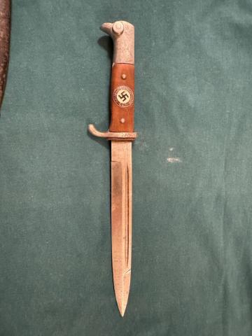 WW2 German Nazi rare Third Reich NSDAP bayonet with etui edge weapon