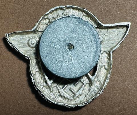 WW2 German Nazi Gestapo SS police polizei badge original case visor cap uniform award WW2 German Nazi Gestapo SS police polizei badge original case visor cap uniform award
