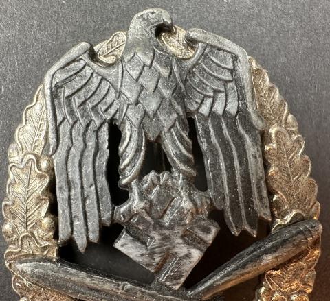 WW2 German Nazi Scarce Assault Combat Badge 75 interventions Waffen SS Wehrmacht Panzer