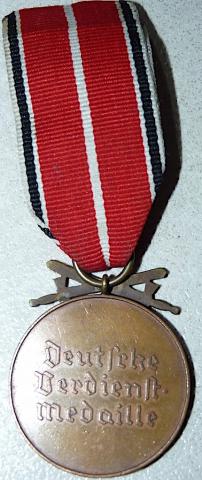 WW2 German Nazi SCARCE German Eagle Order Medal award with Swords Deutsche Verdienst 