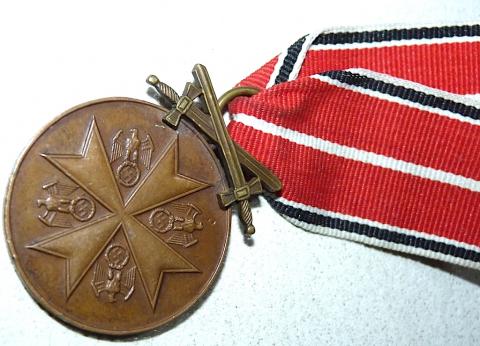 WW2 German Nazi SCARCE German Eagle Order Medal award with Swords Deutsche Verdienst 