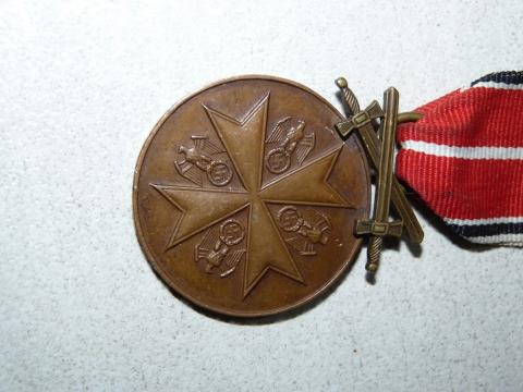 WW2 German Nazi SCARCE German Eagle Order Medal award with Swords Deutsche Verdienst 