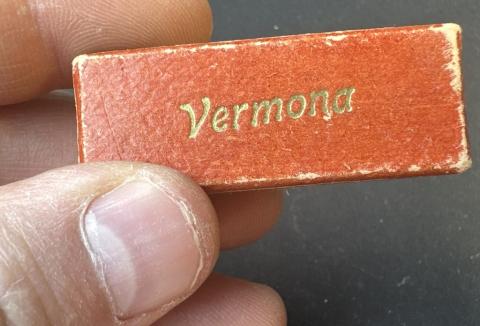 WW2 German Nazi Soldier pocket harmonica in original box Wehrmacht Waffen SS field battle