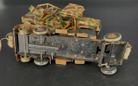 WW2 German Nazi Third Reich 1930s truck vehicule camo toy elastolin lineol camo tippco lehmann