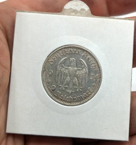 WW2 german Nazi Third Reich early 1933 Election of Adolf Hitler silver coin REICHS MARK WW2 german Nazi Third Reich early 1933 Election of Adolf Hitler silver coin REICHS MARK