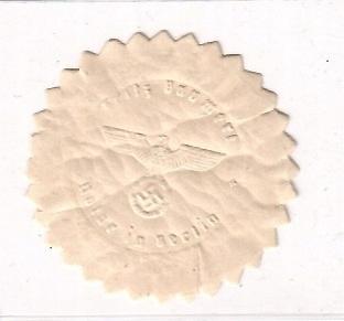 WW2 German Nazi Third Reich feldpost letter shield with Swastika WW2 German Nazi Third Reich feldpost letter shield with Swastika
