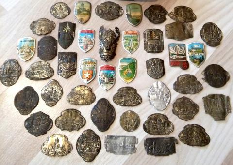 WW2 german Nazi Third Reich lot of 43 old small city plates tinies tiny WW2 german Nazi Third Reich lot of 43 old small city plates tinies tiny