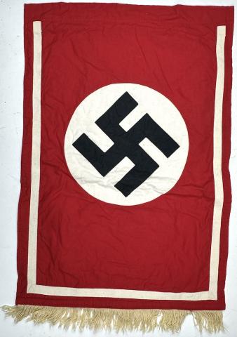 WW2 German Nazi Third reich NSDAP FLAG large WALL BANNER MARKED original drapeau allemand brossard banniere