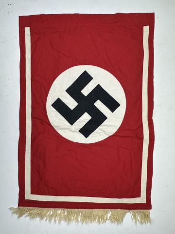 WW2 German Nazi Third reich NSDAP FLAG large WALL BANNER MARKED original drapeau allemand brossard banniere