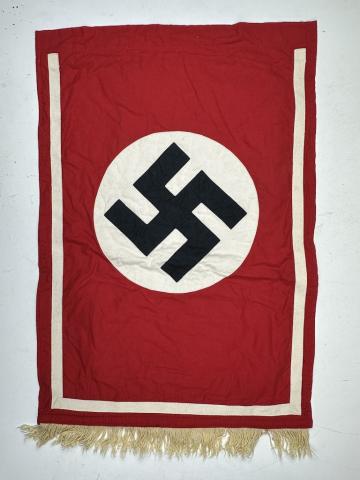 WW2 German Nazi Third reich NSDAP FLAG large WALL BANNER MARKED original drapeau allemand brossard banniere