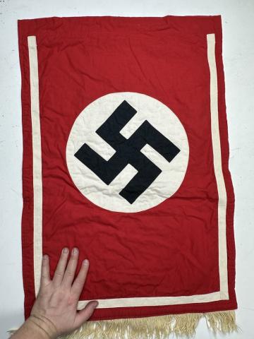 original drapeau allemand brossard banniere WW2 German Nazi Third reich NSDAP FLAG large WALL BANNER MARKED 