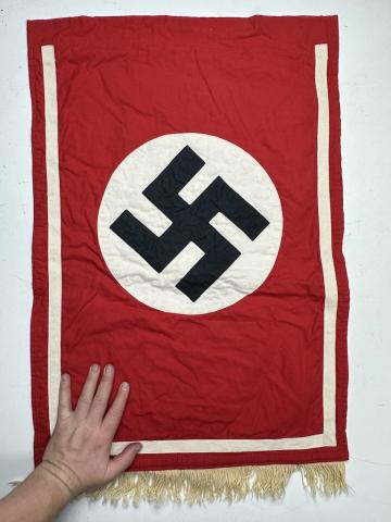 original drapeau allemand brossard banniere WW2 German Nazi Third reich NSDAP FLAG large WALL BANNER MARKED 