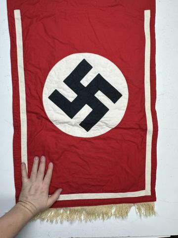 original drapeau allemand brossard banniere WW2 German Nazi Third reich NSDAP FLAG large WALL BANNER MARKED 