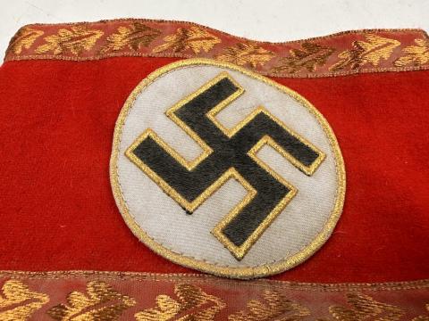 WW2 German Nazi Third Reich NSDAP High leader Officer uniform tunic ARMBAND