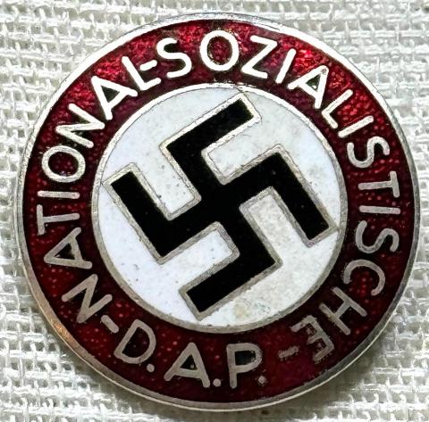 WW2 German Nazi Third Reich NSDAP membership pin badge unmarked mint