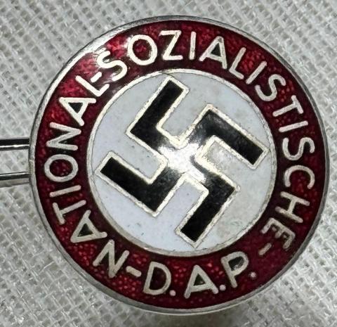 WW2 German Nazi Third Reich NSDAP membership pin badge unmarked mint