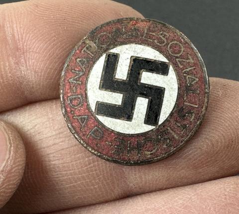 WW2 German Nazi Third Reich NSDAP membership pin relic found Adolf Hitler