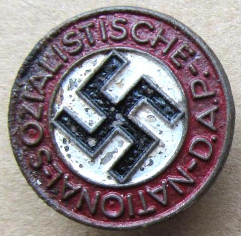 WW2 German Nazi Third Reich NSDAP membership pin roundback pin RARE