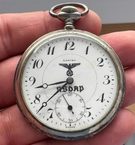 WW2 german Nazi Third Reich NSDAP Munchen 1941 NSDAP pocket watch