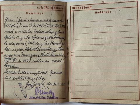 WW2 German Nazi Third Reich Wehrmacht Wehrpass soldier ID with etui 