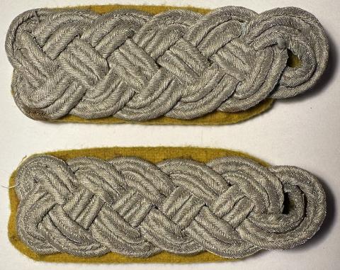 WW2 German Nazi uniform tunic removed OFFICER LUFTWAFFE shoulder boards set