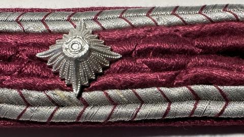 WW2 German Nazi uniform tunic removed Wehrmacht red shoulder boards set