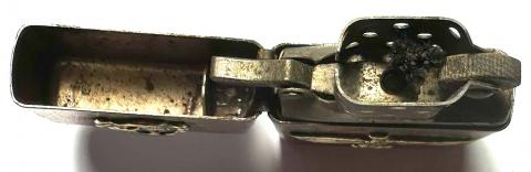 WW2 German Nazi unique WAFFEN SS Totenkopf MOTO zippo lighter with NSKK etui