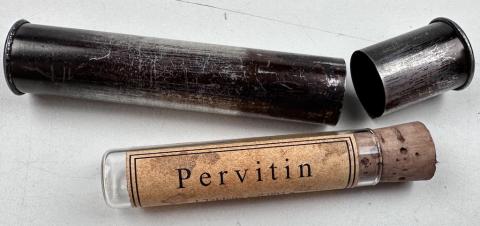 WW2 GERMAN NAZI sOLDIER DRUG PERVITIN ORIGINAL TUBE hitler crystal meth