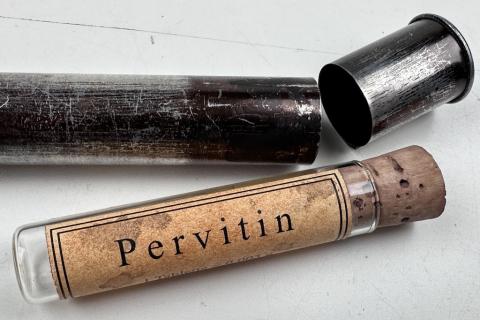 WW2 GERMAN NAZI sOLDIER DRUG PERVITIN ORIGINAL TUBE hitler crystal meth