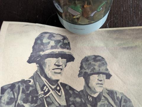 WW2 German Nazi WAFFEN SS 1st division LSSAH LAH Leibstandarte-SS Adolf Hitler wall recruitment poster
