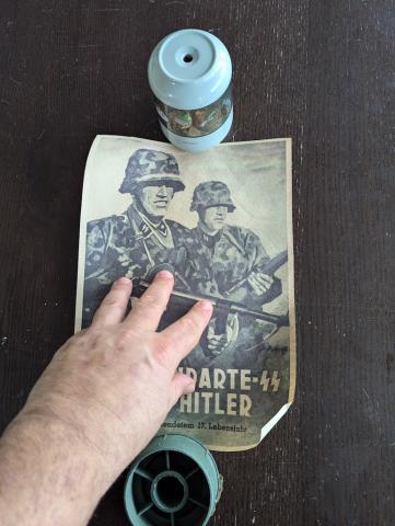 WW2 German Nazi WAFFEN SS 1st division LSSAH LAH Leibstandarte-SS Adolf Hitler wall recruitment poster