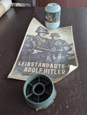 WW2 German Nazi WAFFEN SS 1st division LSSAH LAH Leibstandarte-SS Adolf Hitler wall recruitment poster