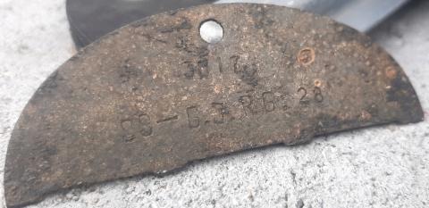 WW2 German Nazi WAFFEN SS battlefield relic found half DOGTAG ID
