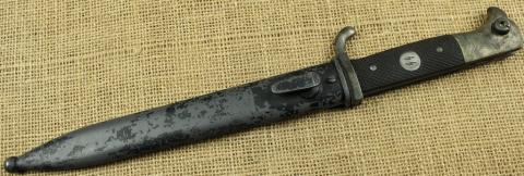 WW2 German Nazi WAFFEN SS bayonet totenkopf panzer wiking edge weapon