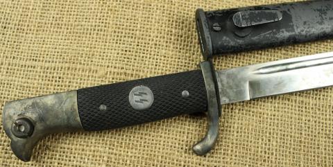 WW2 German Nazi WAFFEN SS bayonet totenkopf panzer wiking edge weapon