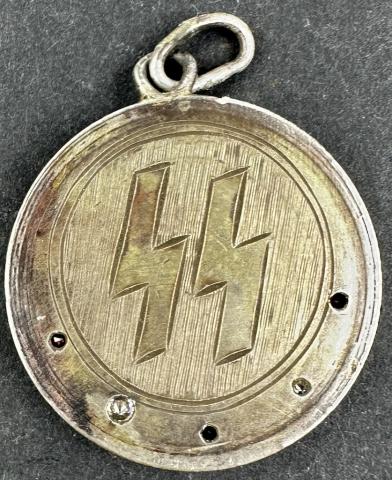 WW2 German Nazi WAFFEN SS commemorative medaillon pendant with third reich EAGLE and swastika