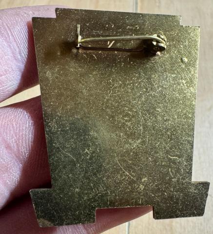 WW2 german Nazi WAFFEN SS Concentration camp BUCHENWALD commemorative pin badge