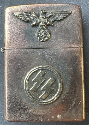 WW2 German Nazi Waffen SS eagle ww1 veteran zippo lighter by rzm