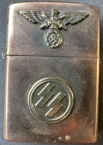 WW2 German Nazi Waffen SS eagle ww1 veteran zippo lighter by rzm