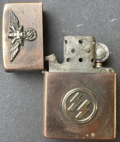WW2 German Nazi Waffen SS eagle ww1 veteran zippo lighter by rzm