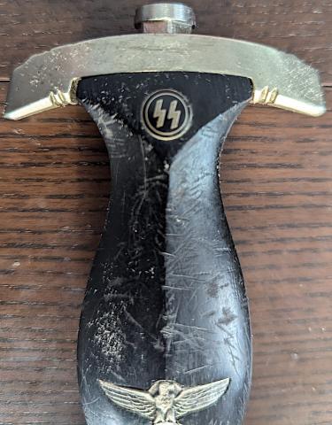 authentic original SS enlisted early SS dagger EICKHORN oval maker
