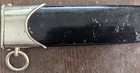 authentic original SS enlisted early SS dagger EICKHORN oval maker