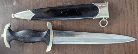 authentic original SS enlisted early SS dagger EICKHORN oval maker