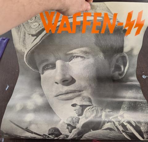 WW2 German Nazi WAFFEN SS recruitment large poster for sale a vendre