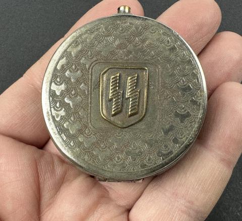 WW2 German Nazi WAFFEN SS field compact ASHTRAY made by RZM